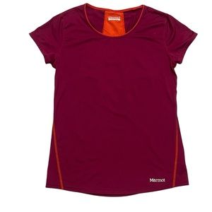 MARMOT Short Sleeve Lightweight Scoop Neck Athletic T-Shirt Size M